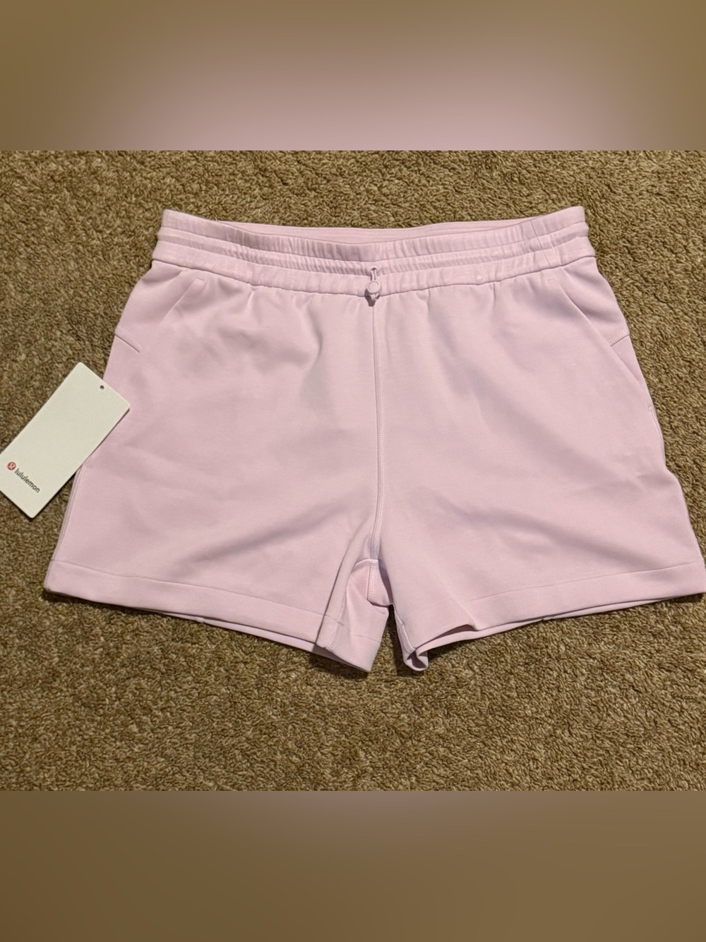 lululemon athletica Softstreme high rise short 4” pink organza NWT - Picture 1 of 5
